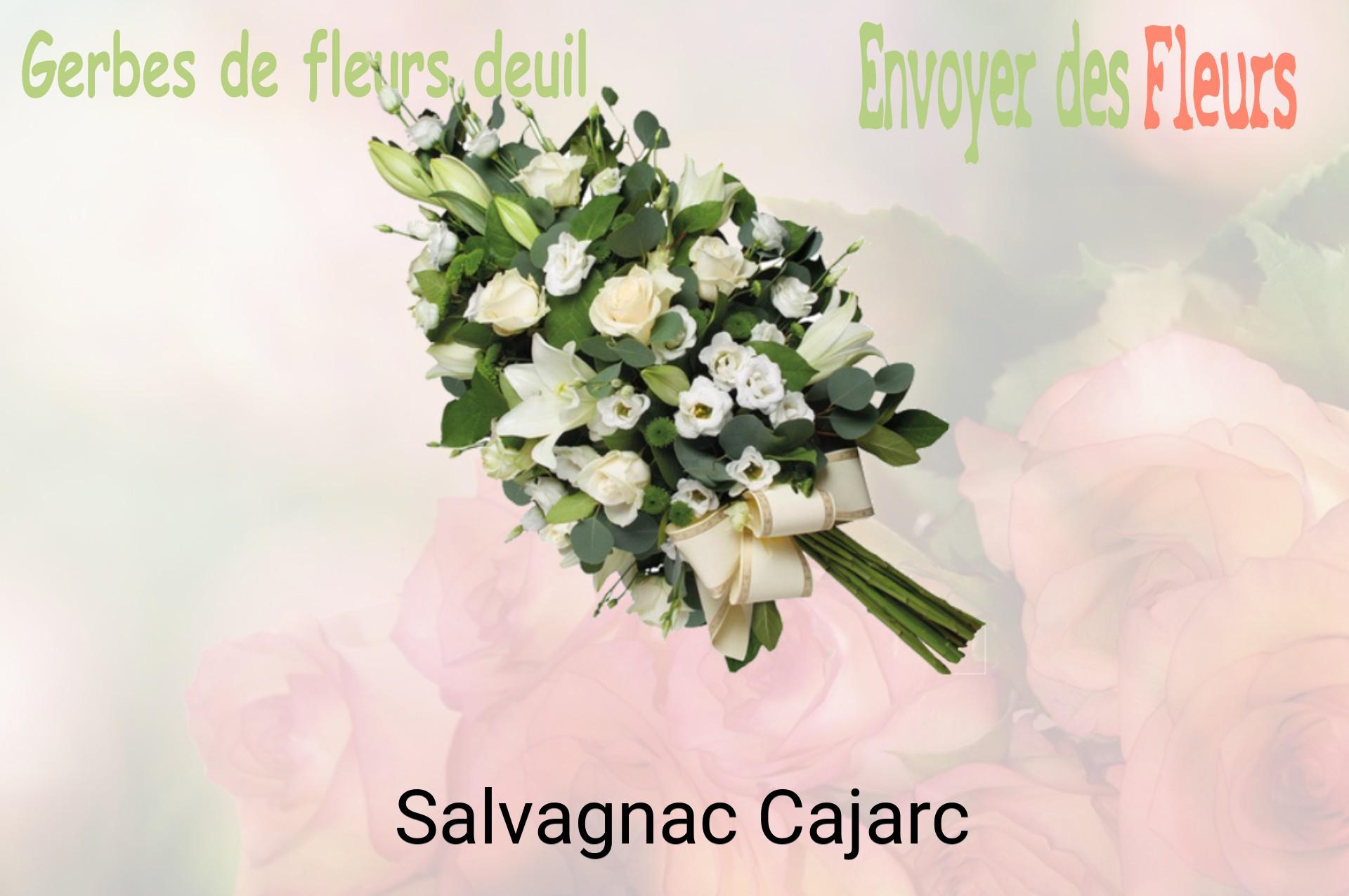 Gerbe de fleurs de deuil livrée à Salvagnac-Cajarc